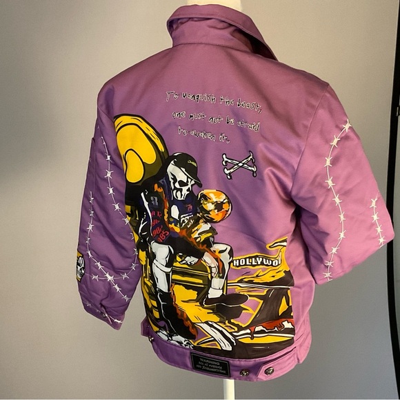 Brand X, Cute Goth, Pastel, LA Lakers Bomber Jacket - Picture 7 of 16